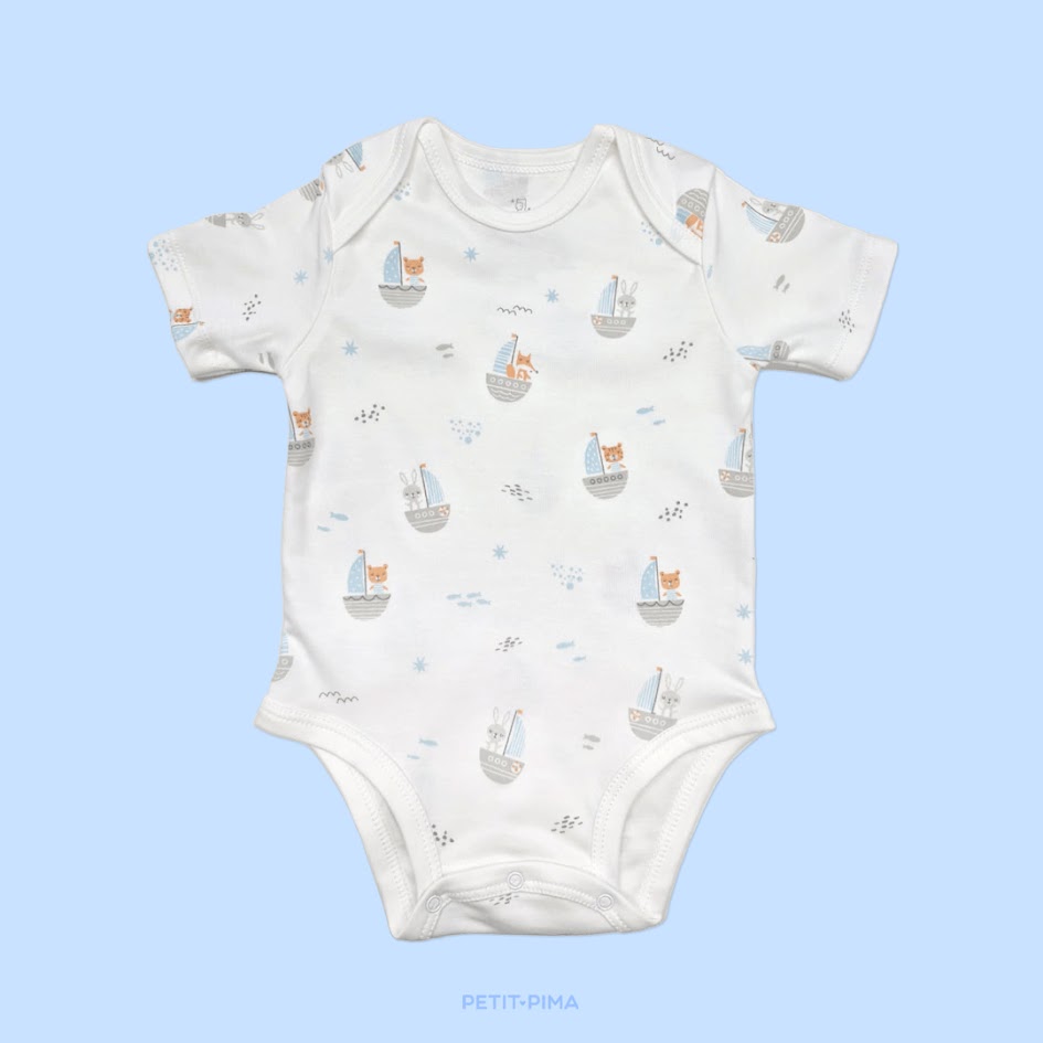 Body Manga Corta Estampado